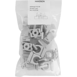 Klembeugel PVC 5/8 Grijs Slagvast 20 Stuks
