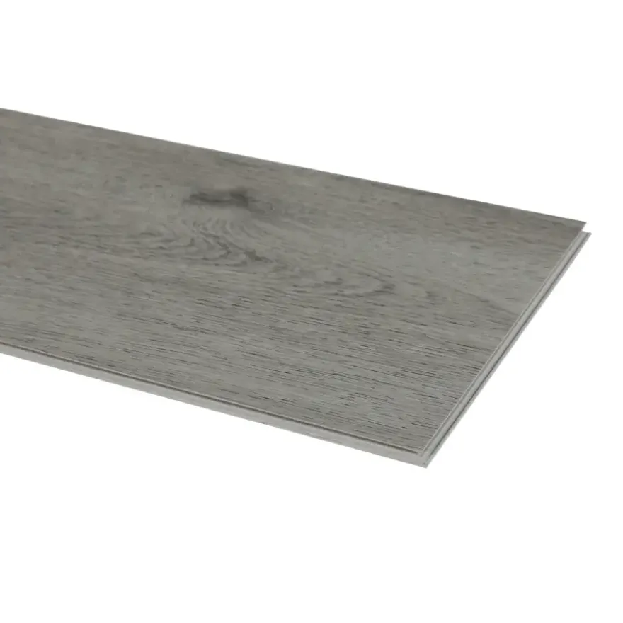 Kleurstaal click PVC Basic donkergrijs eiken houtlook