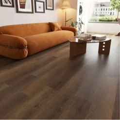 Kleurstaal click PVC Basic oud bruin eiken houtlook