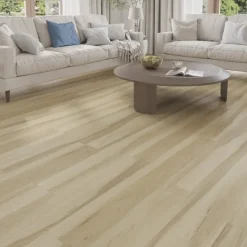 Kleurstaal click PVC Basic wit eiken houtlook
