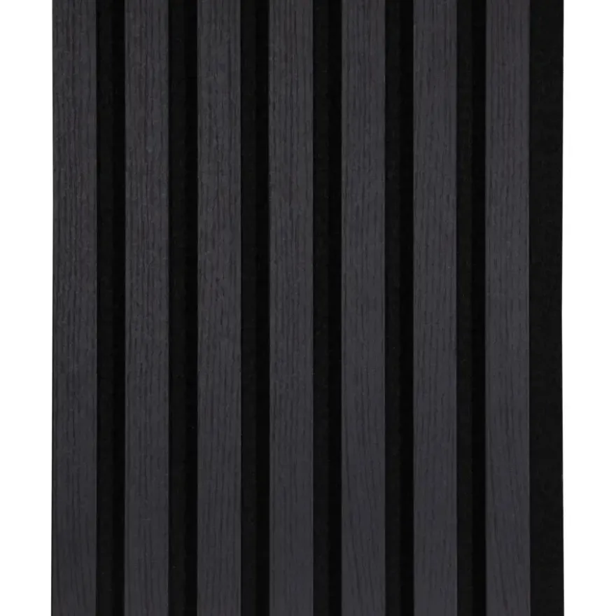 Kleurstaal lattenwand Decowall Acoustic lava eiken 25x30cm
