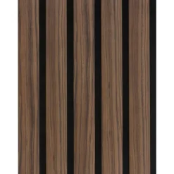 Kleurstaal lattenwand Decowall Advanced walnoot 25x30cm
