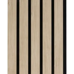 Kleurstaal lattenwand Decowall Advanced natuur eiken 25x30cm