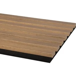 Kleurstaal lattenwand Decowall Acoustic rustiek eiken 25x30cm