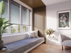 Kleurstaal lattenwand Decowall Acoustic rustiek eiken 25x30cm