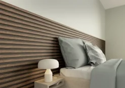 Kleurstaal lattenwand Decowall Acoustic walnoot 25x30cm