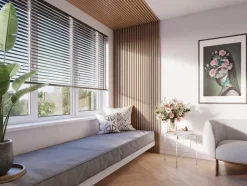Kleurstaal lattenwand Decowall Acoustic brons eiken 25x30cm