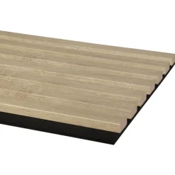 Kleurstaal lattenwand Decowall Acoustic vergrijsd eiken 25x30cm