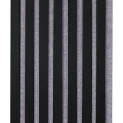 Kleurstaal lattenwand Decowall Acoustic zwart 25x30cm