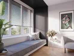 Kleurstaal lattenwand Decowall Acoustic zwart 25x30cm