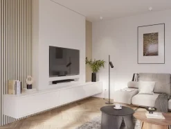 Kleurstaal lattenwand Decowall Acoustic eiken 25x30cm