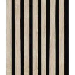 Kleurstaal lattenwand Decowall Acoustic eiken 25x30cm