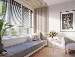 Kleurstaal lattenwand Decowall Acoustic eiken 25x30cm