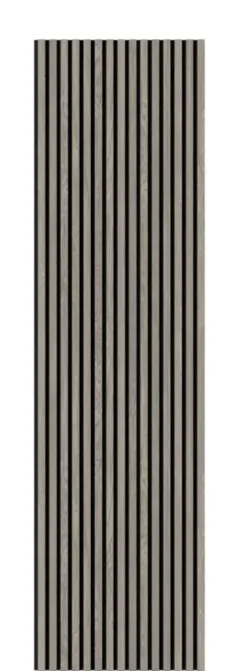 Kleurstaal lattenwand grijs eiken 20x30 cm