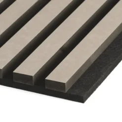 Kleurstaal lattenwand taupe 20 x 30 cm