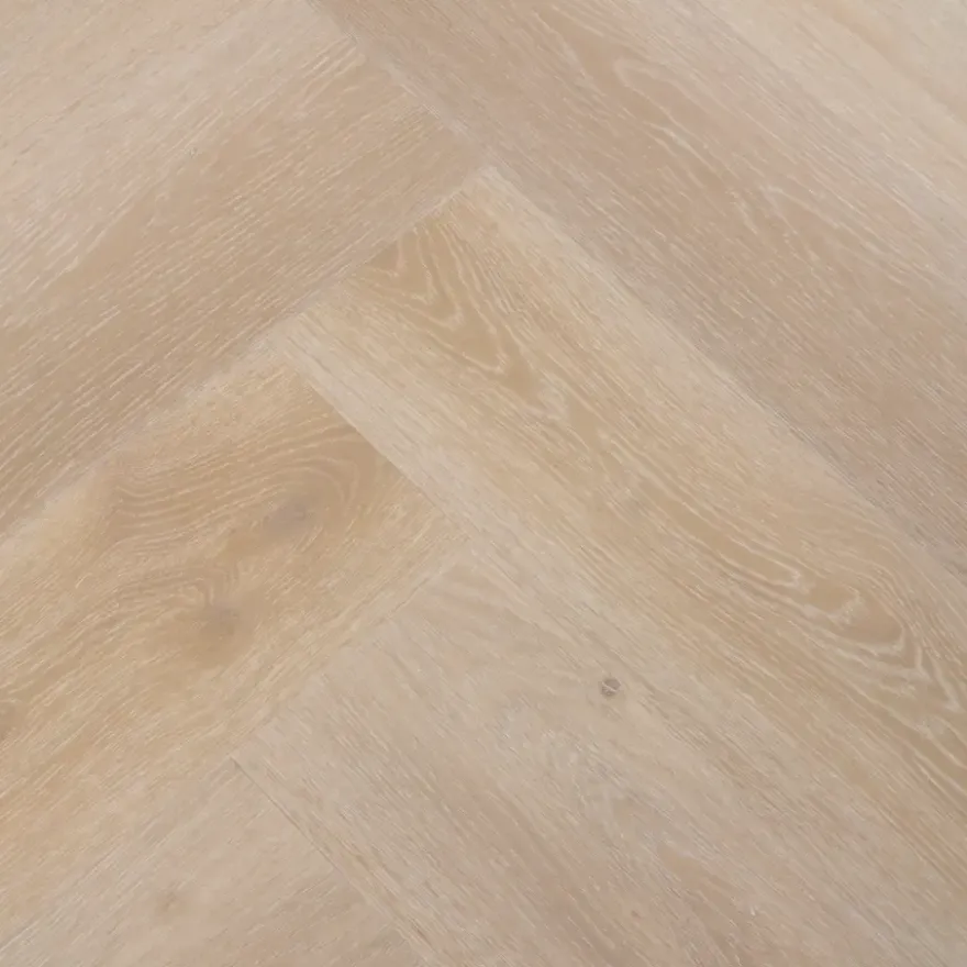Kleurstaal Le Noir & Blanc click PVC Stretto visgraat naturel eiken houtlook