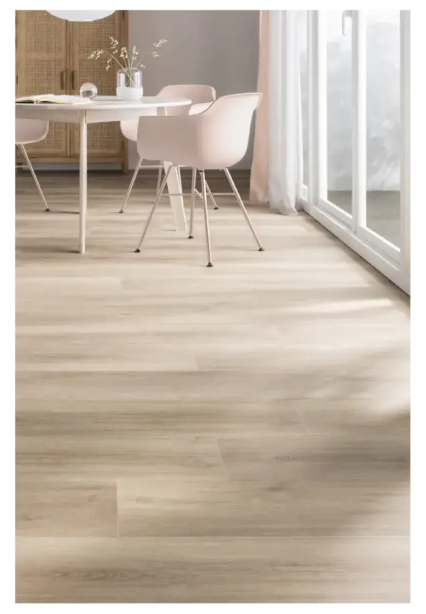 Kleurstaal Le Noir & Blanc click PVC Madero naturel eiken houtlook