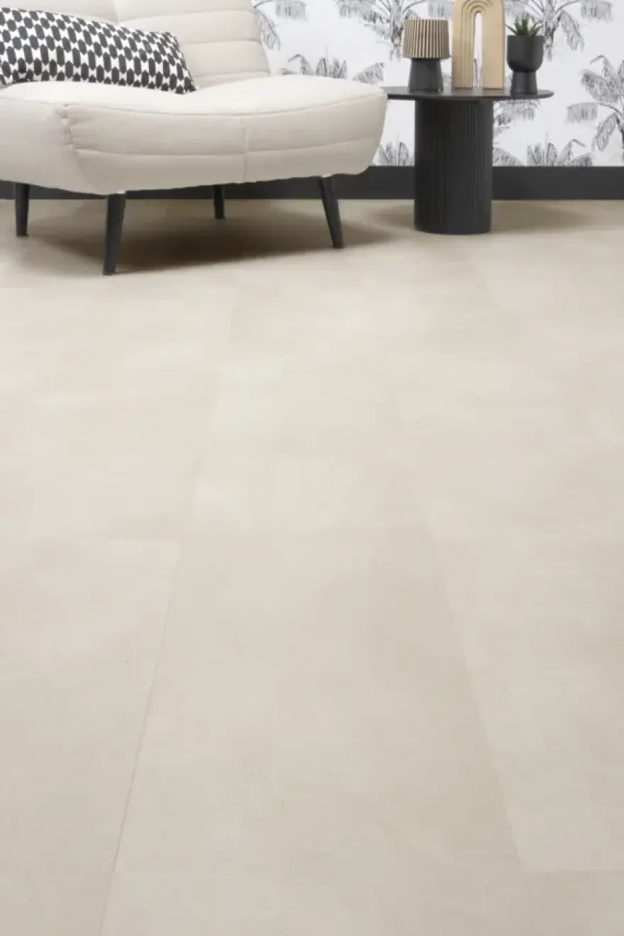 Kleurstaal Lundia click PVC Intens Ivar lichtgrijs steenlook