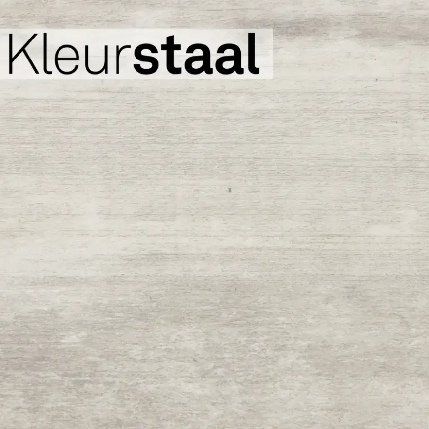 Kleurstaal Lundia click PVC Natuur Stina lichtgrijs houtlook