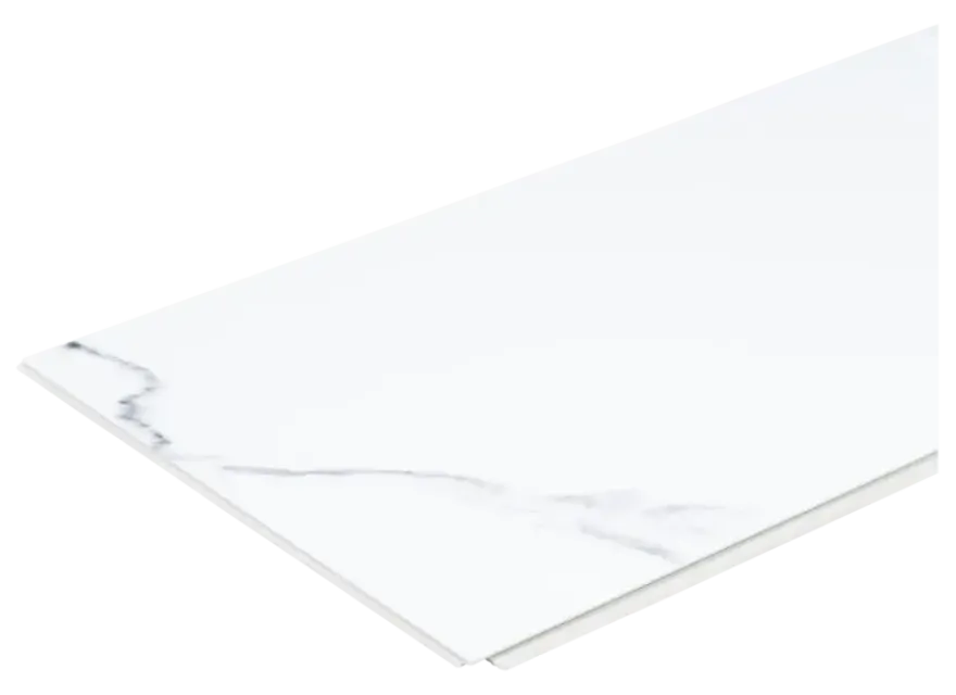 Kleurstaal wandtegel kunststof Allora wit marmer mat 20x30cm