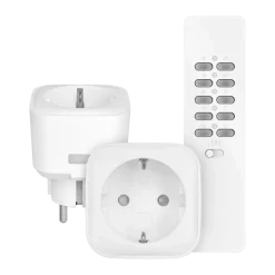 KlikAanKlikUit ACC2-3500R Set met Afstandsbediening en 2 Compacte Stopcontactschakelaars