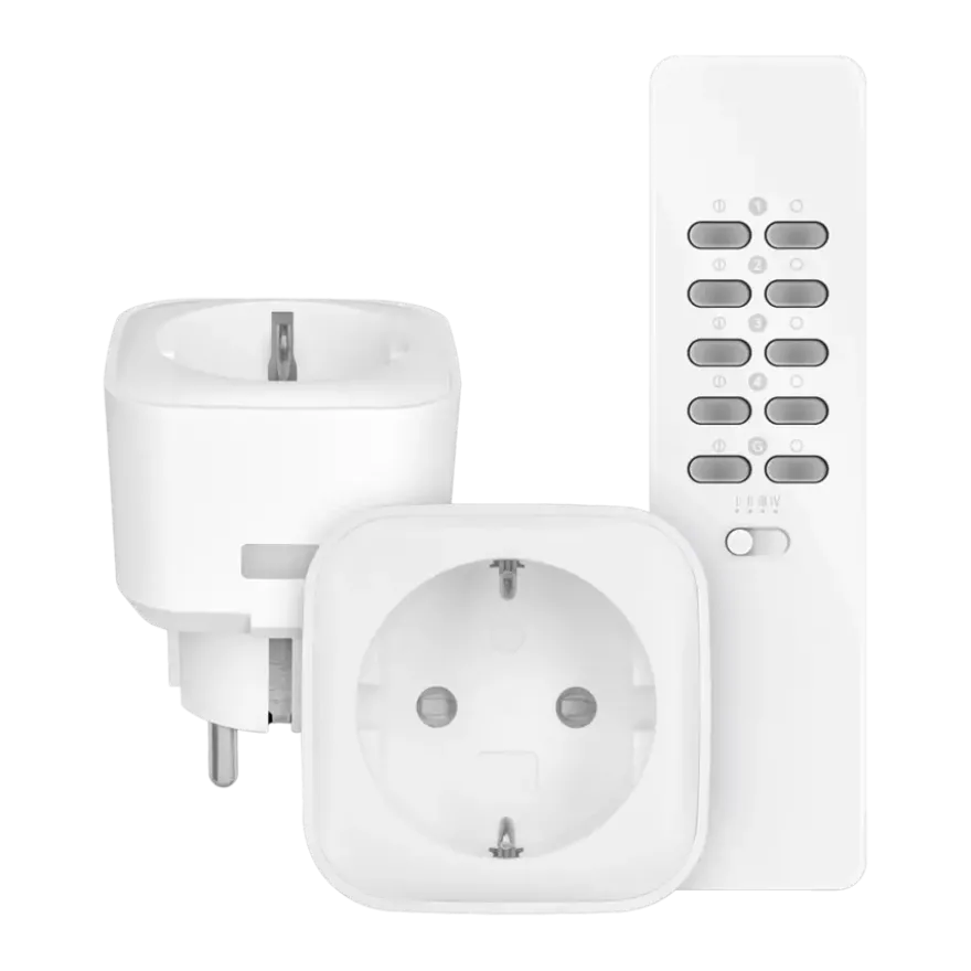 KlikAanKlikUit ACC2-3500R Set met Afstandsbediening en 2 Compacte Stopcontactschakelaars