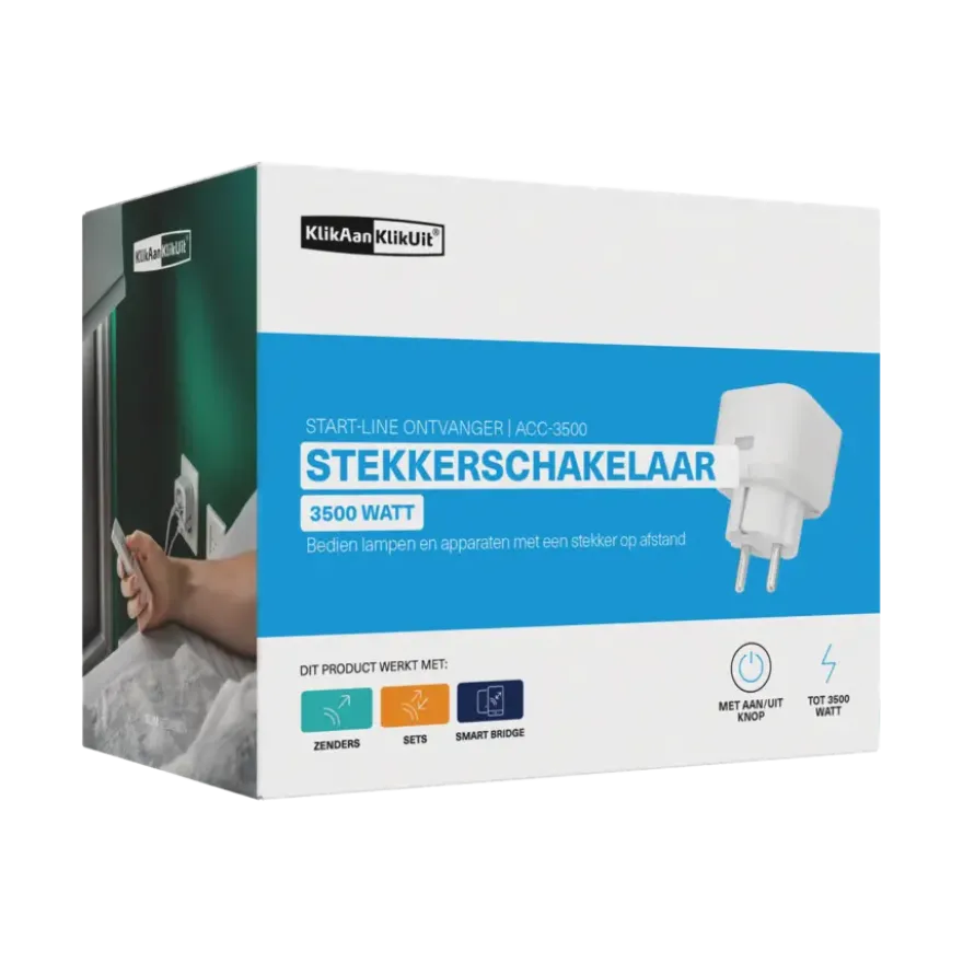 KlikAanKlikUit Compacte Draadloze Schakelaar ACC-3500