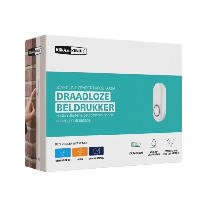 KlikAanKlikUit Draadloze drukknop ACDB-8000A W