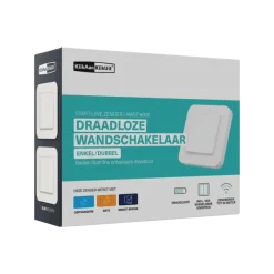 KlikAanKlikUit Draadloze enkelvoudige/dubbele wandschakelaar AWST-9000