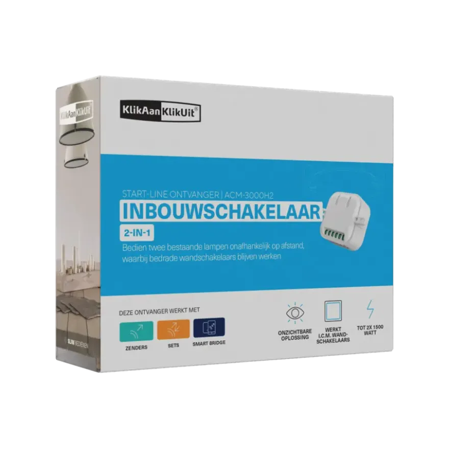 KlikAanKlikUit Inbouwschakelaar ACM-3000H2 Wit