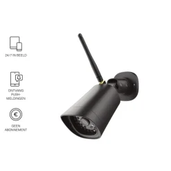 KlikAanKlikUit Ipcam-3500 Slimme Buitencamera Zwart