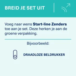 KlikAanKlikUit Mobiele draadloze deurbelset ACDB-9000AC