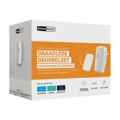 KlikAanKlikUit Plug-in draadloze deurbelset met zender ACDB-8000BC