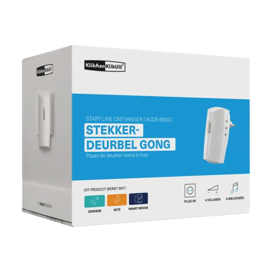 KlikAanKlikUit Plug-in draadloze deurbel ACDB-8000C