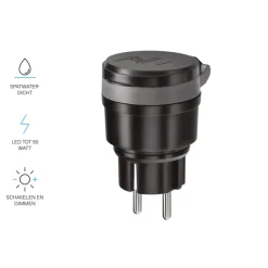 KlikAanKlikUit Stekkerdoos AGC-200 inclusief Dimmer voor Buiten