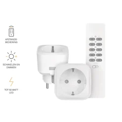 KlikAanKlikUit Stopcontactdimmer 2 stuks met Afstandsbediening ACC-250R