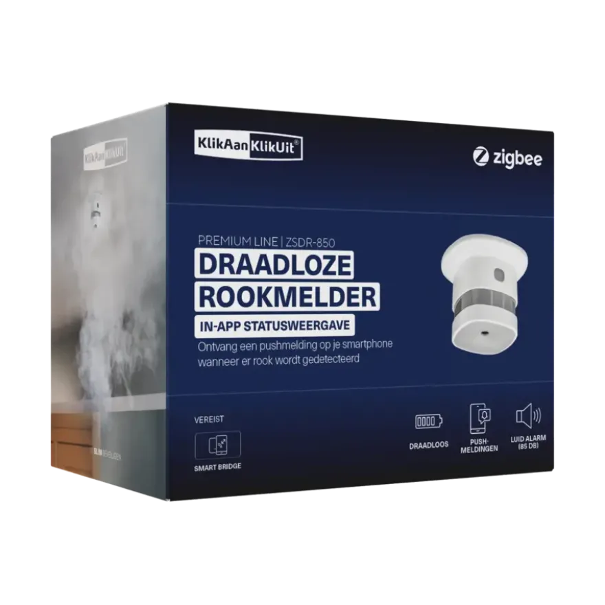 KlikAanKlikUit Trust Smart Home ZSDR-850 Rookmelder Draadloos