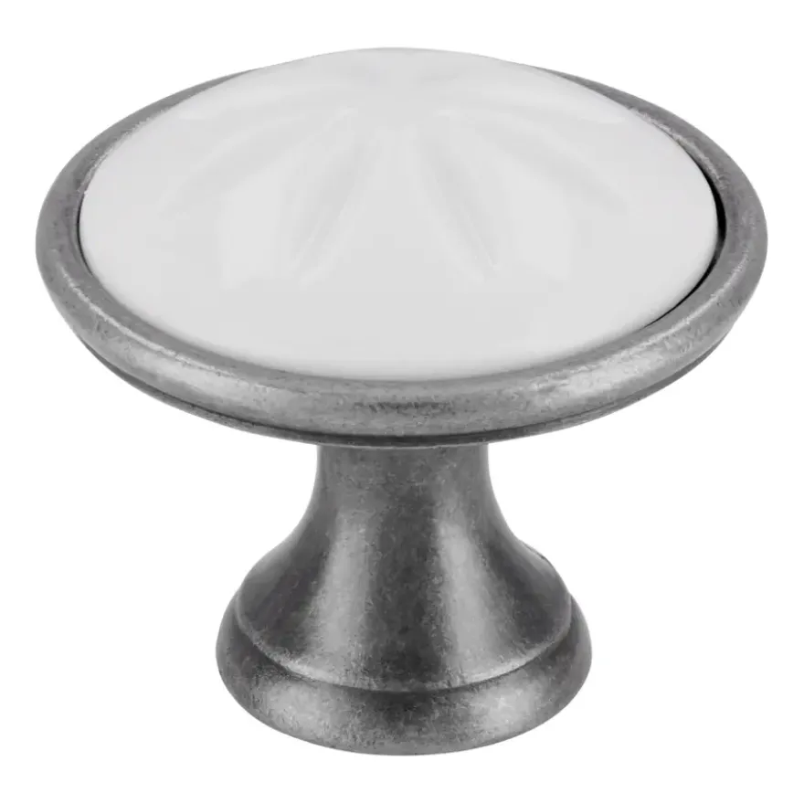 Knop Claudia wit 34mm