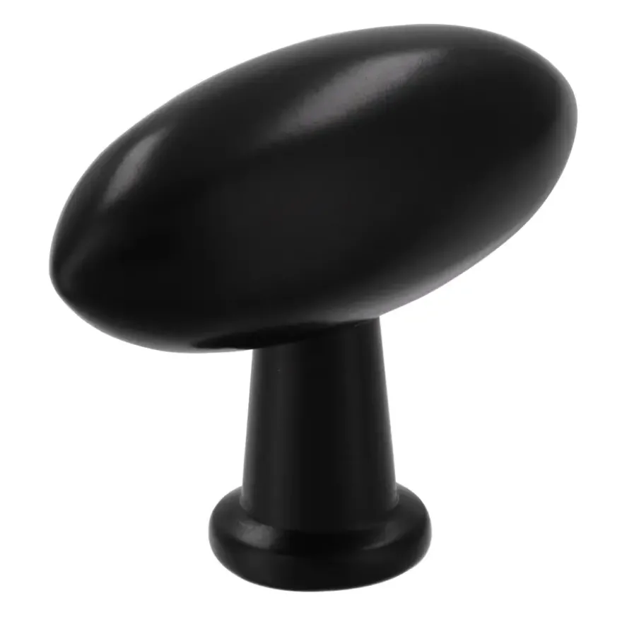 Knop Fleur zwart 38mm