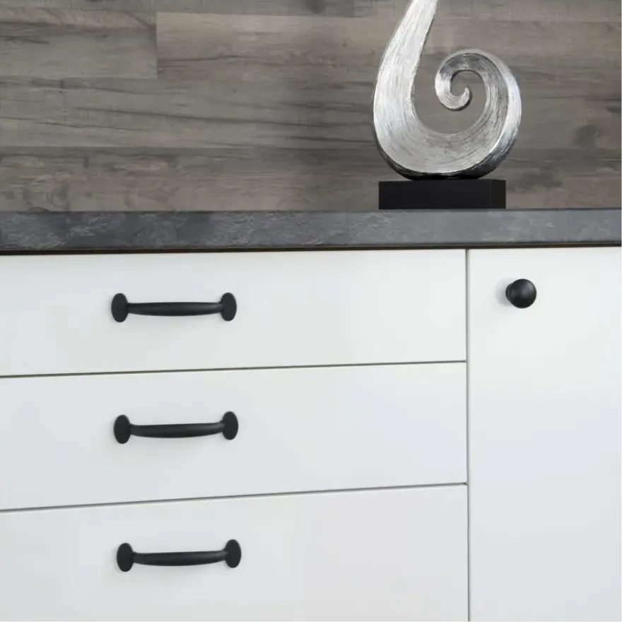Knop Hilde zwart 32 mm