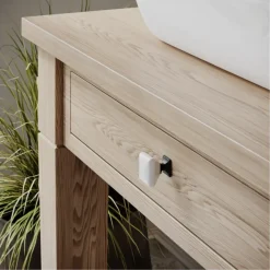 Knop Irene wit/zwart mat 34mm