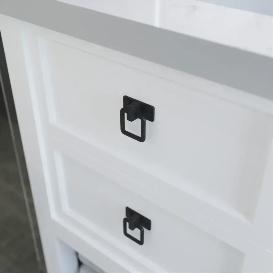 Knop Jasmin zwart 32mm