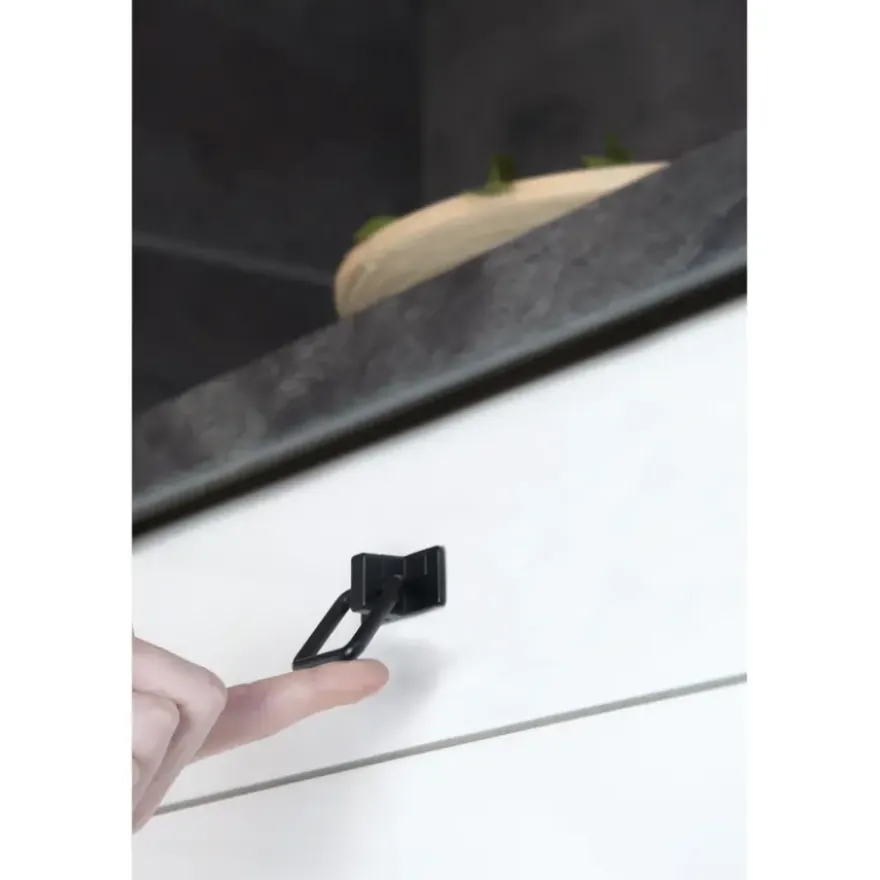 Knop Jasmin zwart 32mm