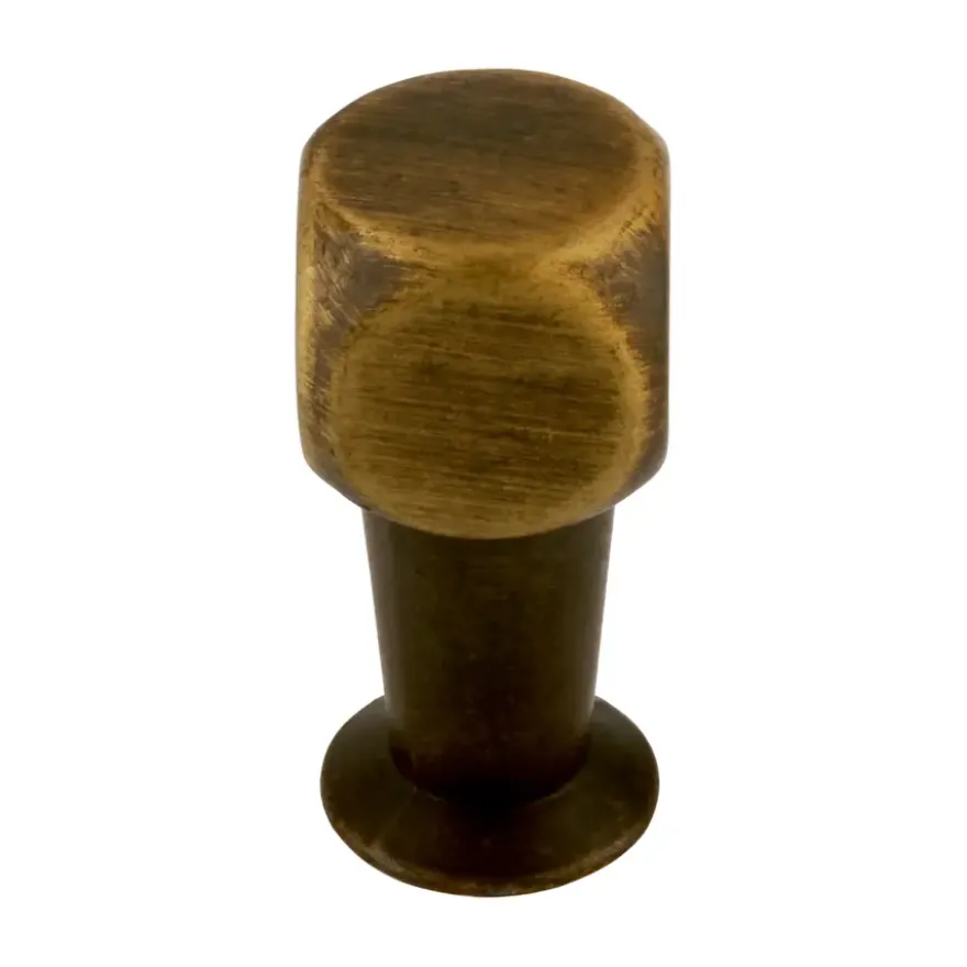 Knop Jelle messing gezwart 10mm