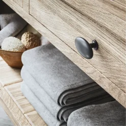 Knop Jort zwart 64mm