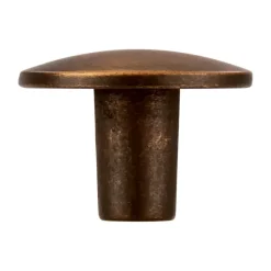 Knop Kaylee messing gezwart 30mm