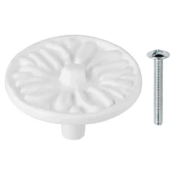 Knop Lyam wit 45mm