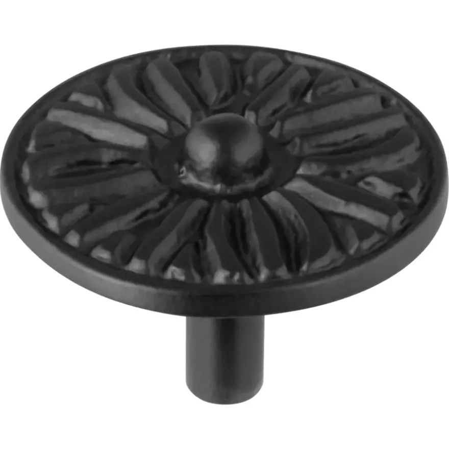 Knop Lyam zwart 45mm