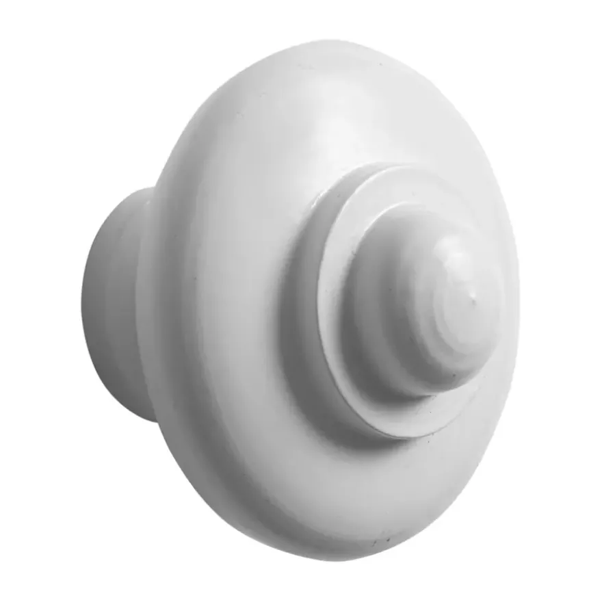 Knop Lydia wit 42 mm