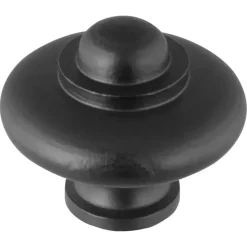 Knop Lydia zwart 42mm